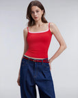 Square Neck Layered Tank Top