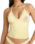 Lace Halter Going Out Tank Top