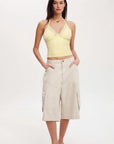 Lace Halter Going Out Tank Top