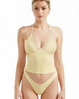Lace Halter Going Out Tank Top