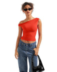 Buttery Soft Off Shoulder Shirt - SUUKSESS