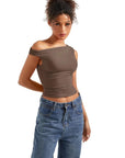 Buttery Soft Off Shoulder Shirt - SUUKSESS