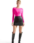 Buttery Soft Crew Neck Bodysuit - Long Sleeve