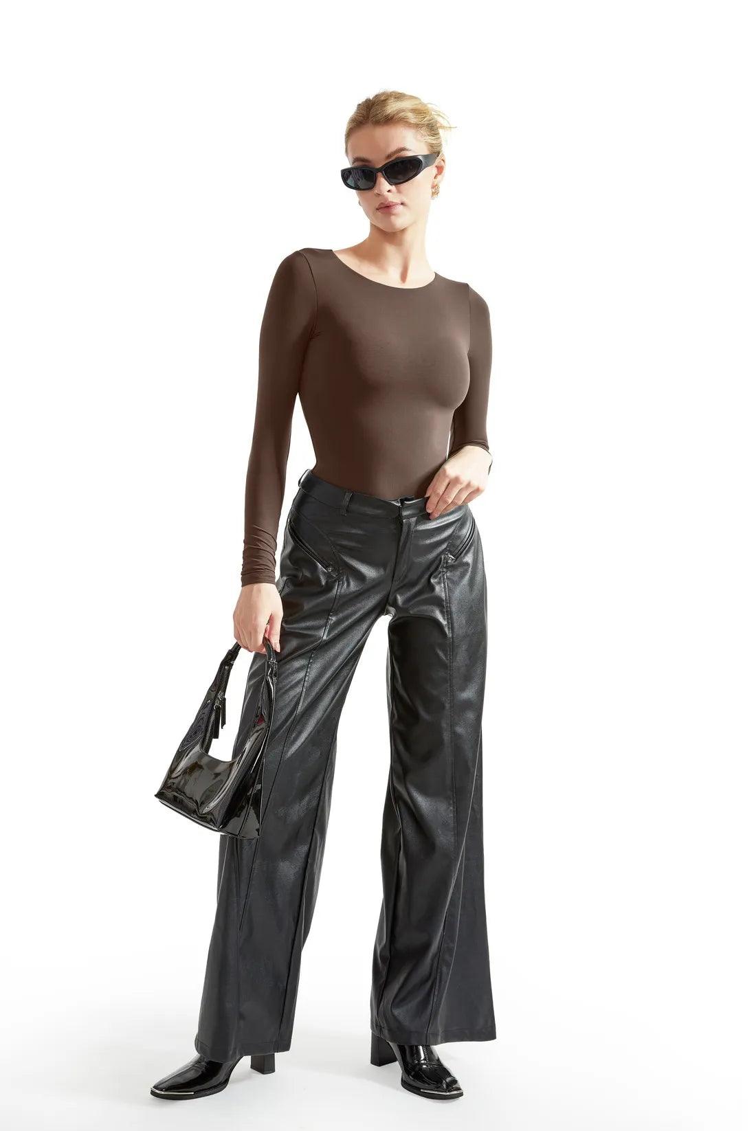 Buttery Soft Crew Neck Bodysuit - Long Sleeve