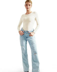 Buttery Soft Crew Neck Bodysuit - Long Sleeve