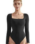 🎁 Flash Sales - Buttery Soft Square Neck Bodysuit - Long Sleeve (100% off)