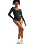 Buttery Soft Square Neck Bodysuit - Long Sleeve
