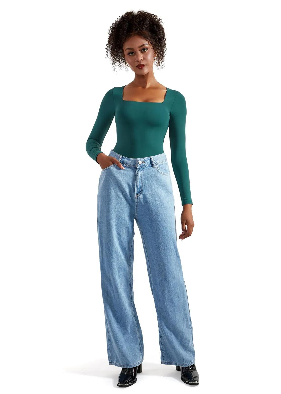 Buttery Soft Square Neck Bodysuit - Long Sleeve