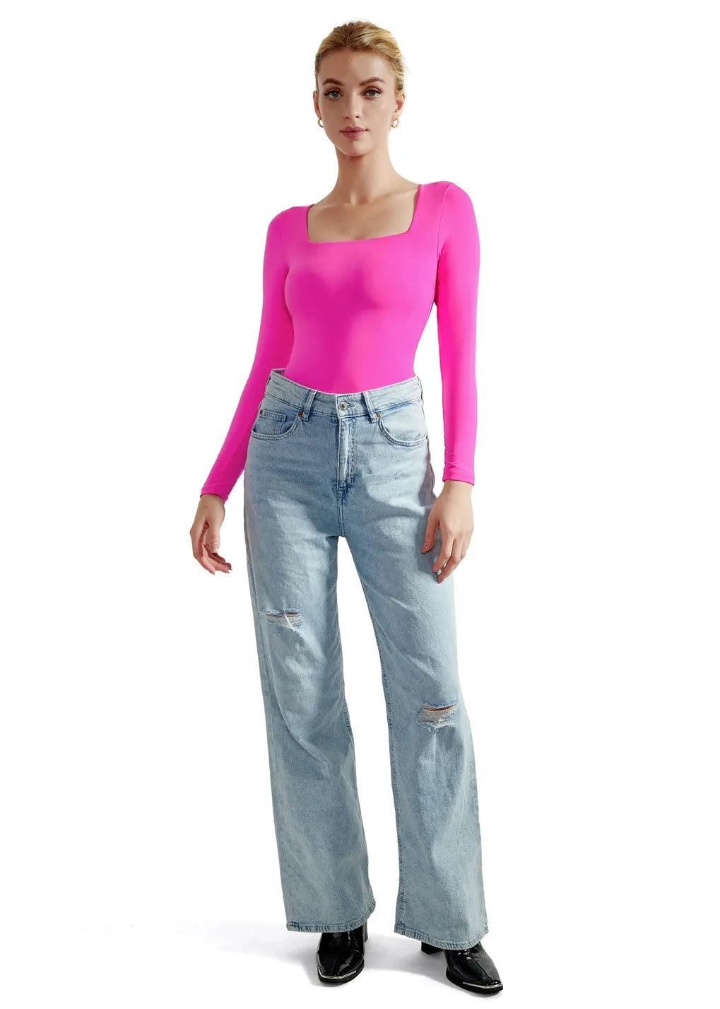 Buttery Soft Square Neck Bodysuit - Long Sleeve
