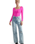 Buttery Soft Square Neck Bodysuit - Long Sleeve