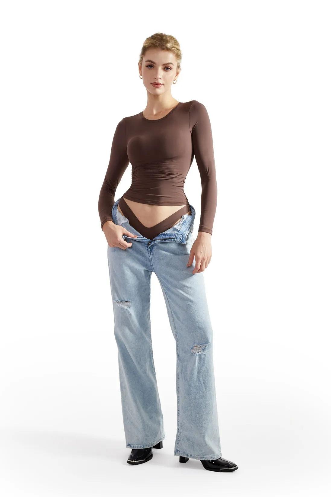 Buttery Soft Crew Neck Shirt - Long Sleeve-Clothing-SUUKSESS-SUUKSESS