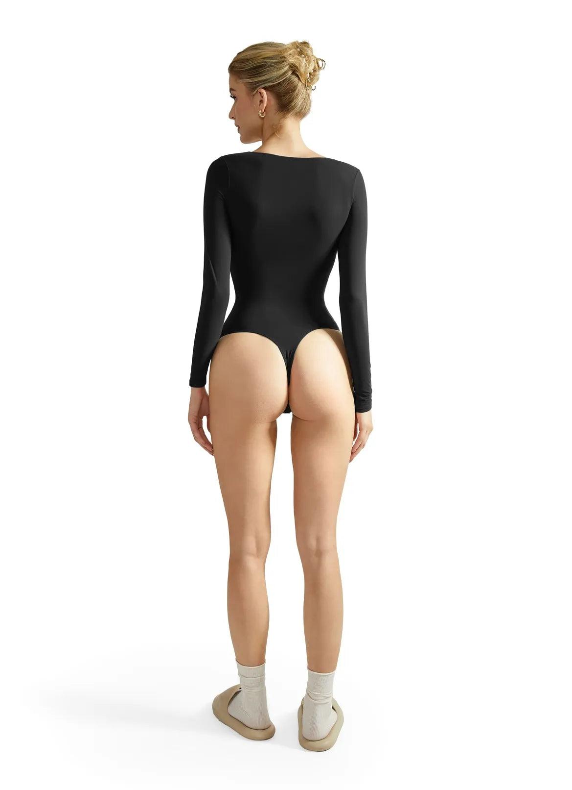 Buttery Soft V Neck Bodysuit - Long Sleeve