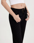 Mid-Rise Stretch Straight Leg Jeans-SUUKSESS-SUUKSESS
