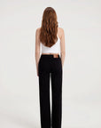 Mid-Rise Stretch Straight Leg Jeans-SUUKSESS-SUUKSESS
