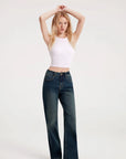Mid-Rise Stretch Straight Leg Jeans-SUUKSESS-SUUKSESS