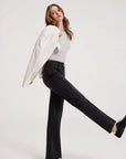 Mid-Rise Stretch Straight Leg Jeans-SUUKSESS-SUUKSESS