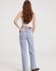 Mid-Rise Stretch Straight Leg Jeans-SUUKSESS-SUUKSESS