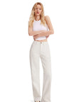 Mid-Rise Stretch Straight Leg Jeans-SUUKSESS-SUUKSESS