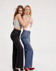Mid-Rise Stretch Straight Leg Jeans-SUUKSESS-SUUKSESS