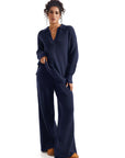 Waffle Knit Sweater Lounge Set-Clothing-SUUKSESS-SUUKSESS