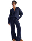 Waffle Knit Sweater Lounge Set-Clothing-SUUKSESS-SUUKSESS