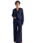 Waffle Knit Sweater Lounge Set-Clothing-SUUKSESS-SUUKSESS