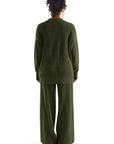 Waffle Knit Sweater Lounge Set-Clothing-SUUKSESS-SUUKSESS