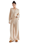 Waffle Knit Sweater Lounge Set-Clothing-SUUKSESS-SUUKSESS