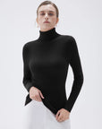 SUUKSESS Women Turtleneck Cashmere Sweater Long Sleeve Shirts Fall Basic Thermal Tops Winter Clothes-SUUKSESS-SUUKSESS