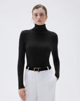 SUUKSESS Women Turtleneck Cashmere Sweater Long Sleeve Shirts Fall Basic Thermal Tops Winter Clothes-SUUKSESS-SUUKSESS
