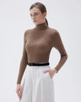 SUUKSESS Women Turtleneck Cashmere Sweater Long Sleeve Shirts Fall Basic Thermal Tops Winter Clothes-SUUKSESS-SUUKSESS