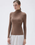 SUUKSESS Women Turtleneck Cashmere Sweater Long Sleeve Shirts Fall Basic Thermal Tops Winter Clothes-SUUKSESS-SUUKSESS