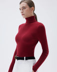 SUUKSESS Women Turtleneck Cashmere Sweater Long Sleeve Shirts Fall Basic Thermal Tops Winter Clothes-SUUKSESS-SUUKSESS
