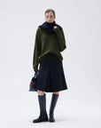 SUUKSESS Women Cashmere Oversized V Neck Pullover Sweaters Long Sleeve Jumpers-SUUKSESS-SUUKSESS