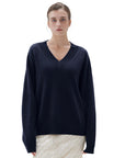 SUUKSESS Women Cashmere Oversized V Neck Pullover Sweaters Long Sleeve Jumpers-SUUKSESS-SUUKSESS