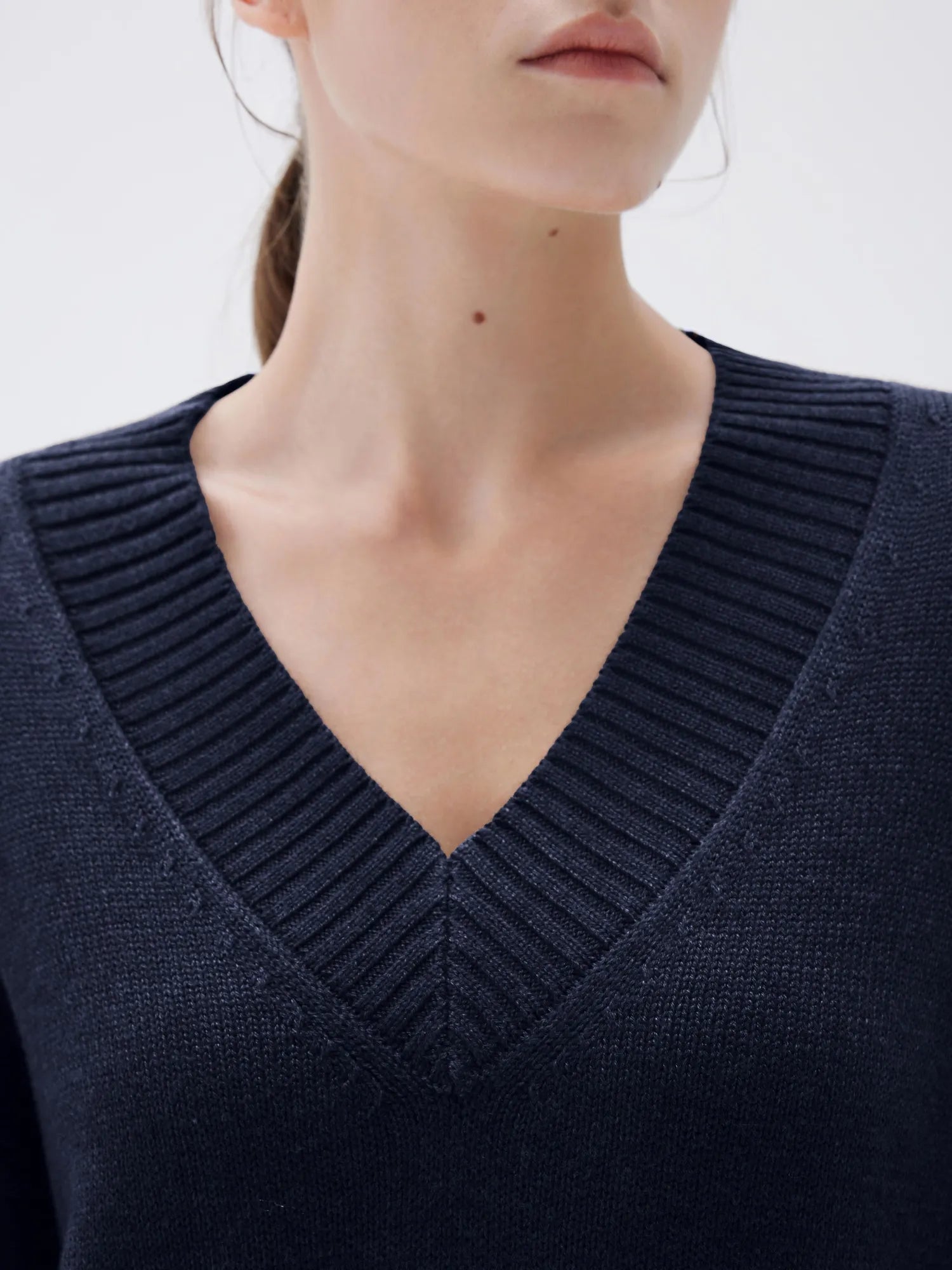 SUUKSESS Women Cashmere Oversized V Neck Pullover Sweaters Long Sleeve Jumpers-SUUKSESS-SUUKSESS