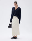 SUUKSESS Women Cashmere Oversized V Neck Pullover Sweaters Long Sleeve Jumpers-SUUKSESS-SUUKSESS