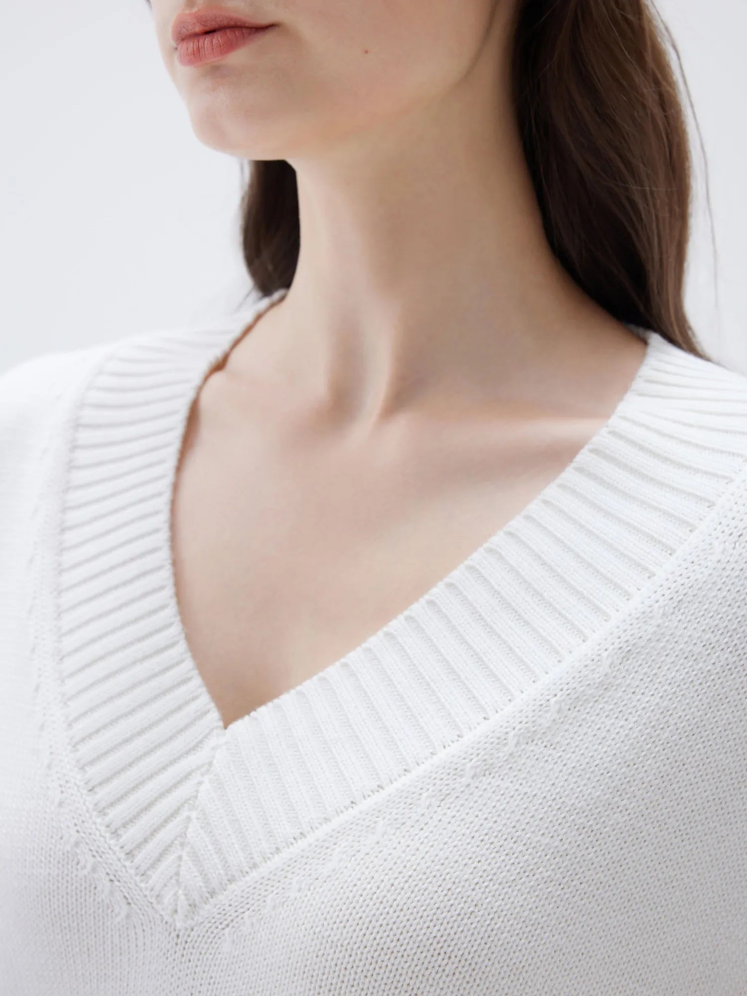 SUUKSESS Women Cashmere Oversized V Neck Pullover Sweaters Long Sleeve Jumpers-SUUKSESS-SUUKSESS
