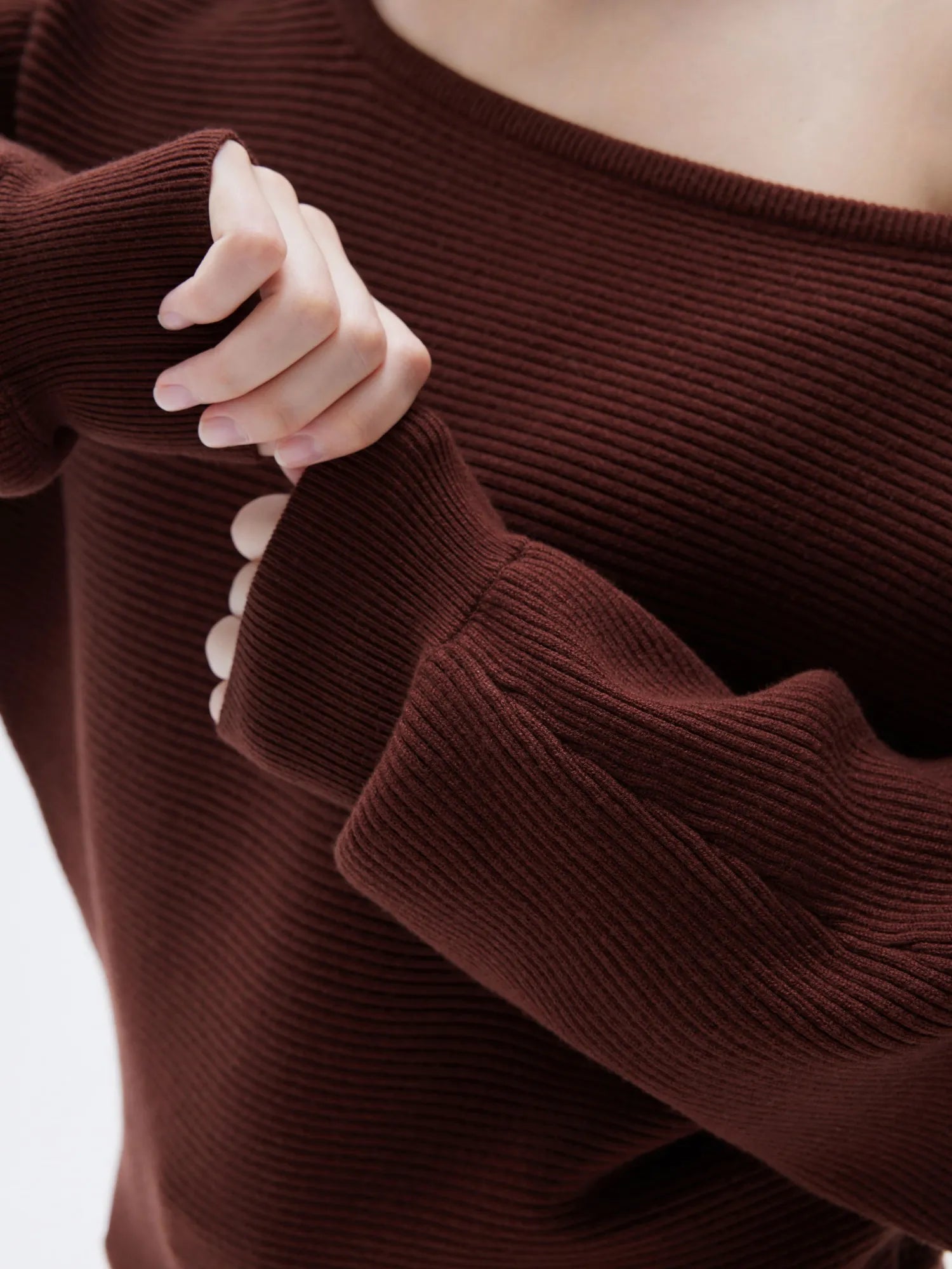 SUUKSESS Women Cashmere Oversized Off Shoulder Pullover Sweaters Boat Neck Long Sleeve Knit Jumpers Tops-SUUKSESS-SUUKSESS