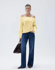 SUUKSESS Women Cashmere Oversized Off Shoulder Pullover Sweaters Boat Neck Long Sleeve Knit Jumpers Tops-SUUKSESS-SUUKSESS