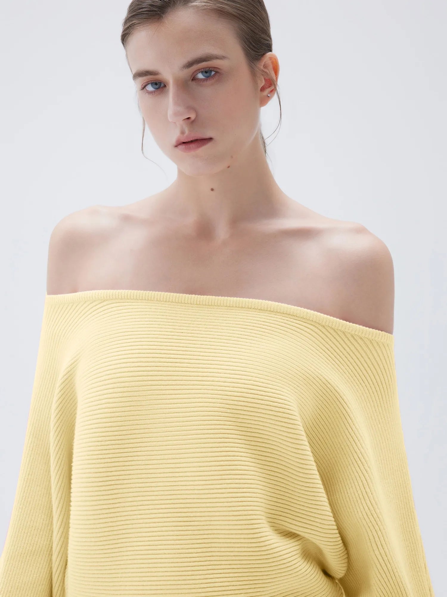SUUKSESS Women Cashmere Oversized Off Shoulder Pullover Sweaters Boat Neck Long Sleeve Knit Jumpers Tops-SUUKSESS-SUUKSESS