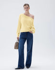 SUUKSESS Women Cashmere Oversized Off Shoulder Pullover Sweaters Boat Neck Long Sleeve Knit Jumpers Tops-SUUKSESS-SUUKSESS