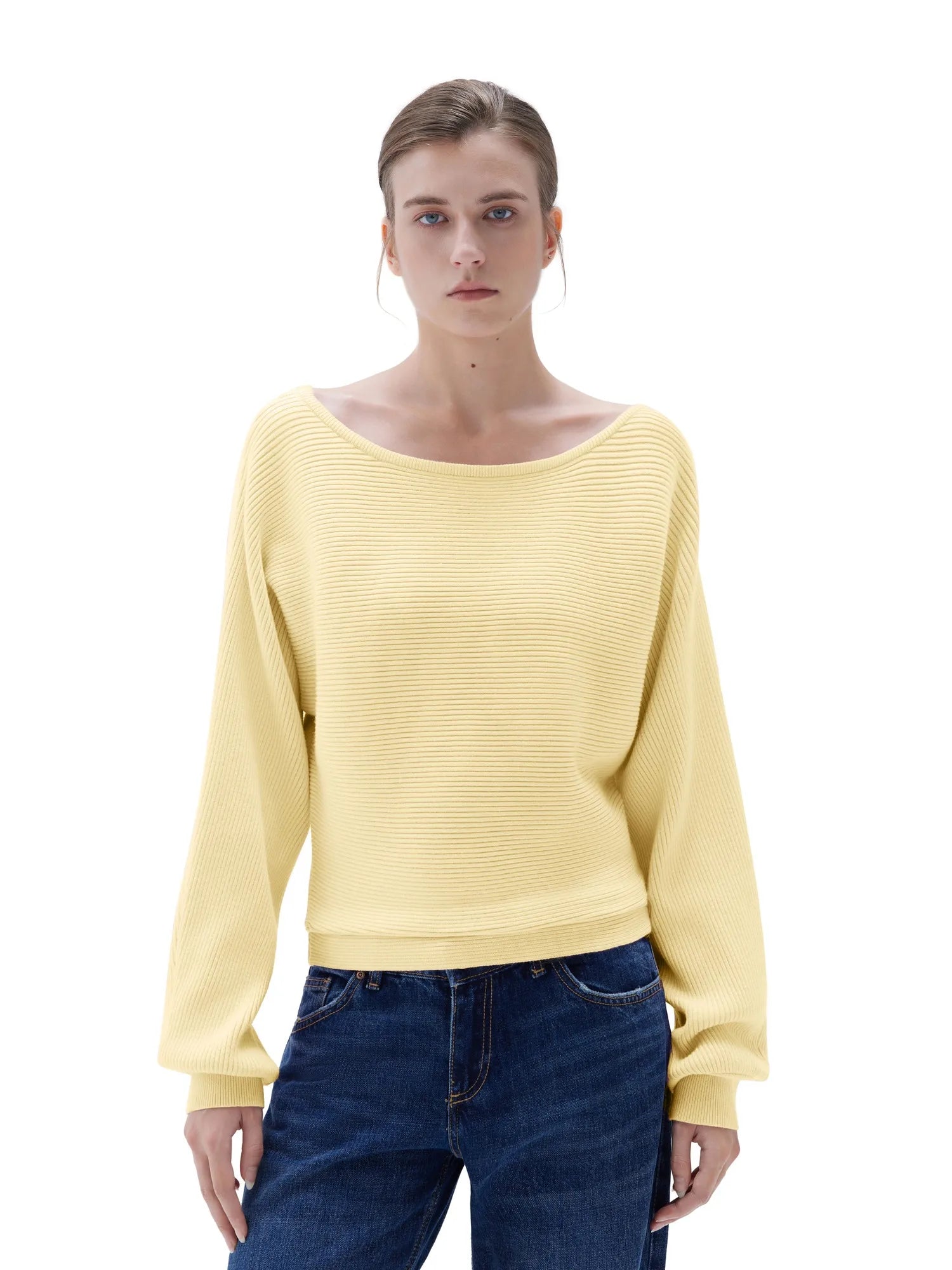 SUUKSESS Women Cashmere Oversized Off Shoulder Pullover Sweaters Boat Neck Long Sleeve Knit Jumpers Tops-SUUKSESS-SUUKSESS