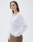 SUUKSESS Women Cashmere Oversized Off Shoulder Pullover Sweaters Boat Neck Long Sleeve Knit Jumpers Tops-SUUKSESS-SUUKSESS