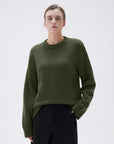 SUUKSESS Women Cashmere Oversized Long Sleeve Pullover Sweater Crew Neck Jumpers-SUUKSESS-SUUKSESS