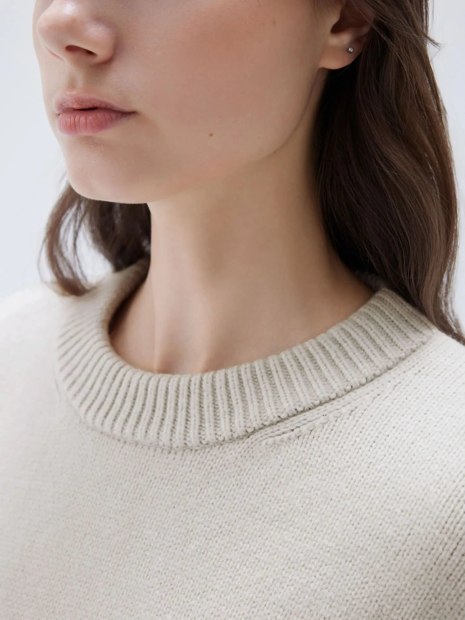 SUUKSESS Women Cashmere Oversized Long Sleeve Pullover Sweater Crew Neck Jumpers-SUUKSESS-SUUKSESS