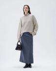 SUUKSESS Women Cashmere Oversized Long Sleeve Pullover Sweater Crew Neck Jumpers-SUUKSESS-SUUKSESS