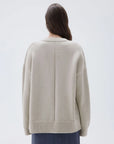 SUUKSESS Women Cashmere Oversized Long Sleeve Pullover Sweater Crew Neck Jumpers-SUUKSESS-SUUKSESS