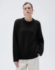 SUUKSESS Women Cashmere Oversized Long Sleeve Pullover Sweater Crew Neck Jumpers-SUUKSESS-SUUKSESS