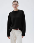 SUUKSESS Women Cashmere Oversized Long Sleeve Pullover Sweater Crew Neck Jumpers-SUUKSESS-SUUKSESS